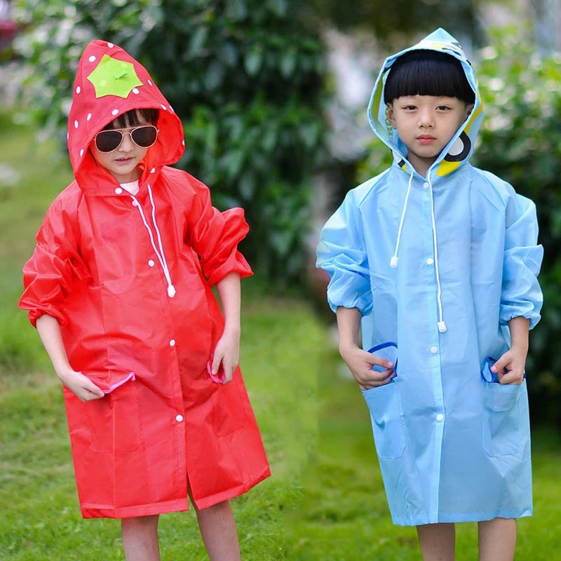Kids Waterproof Raincoat Children Cartoon Animal Style Rainwear Baby Cute Funny Waterproof Poncho