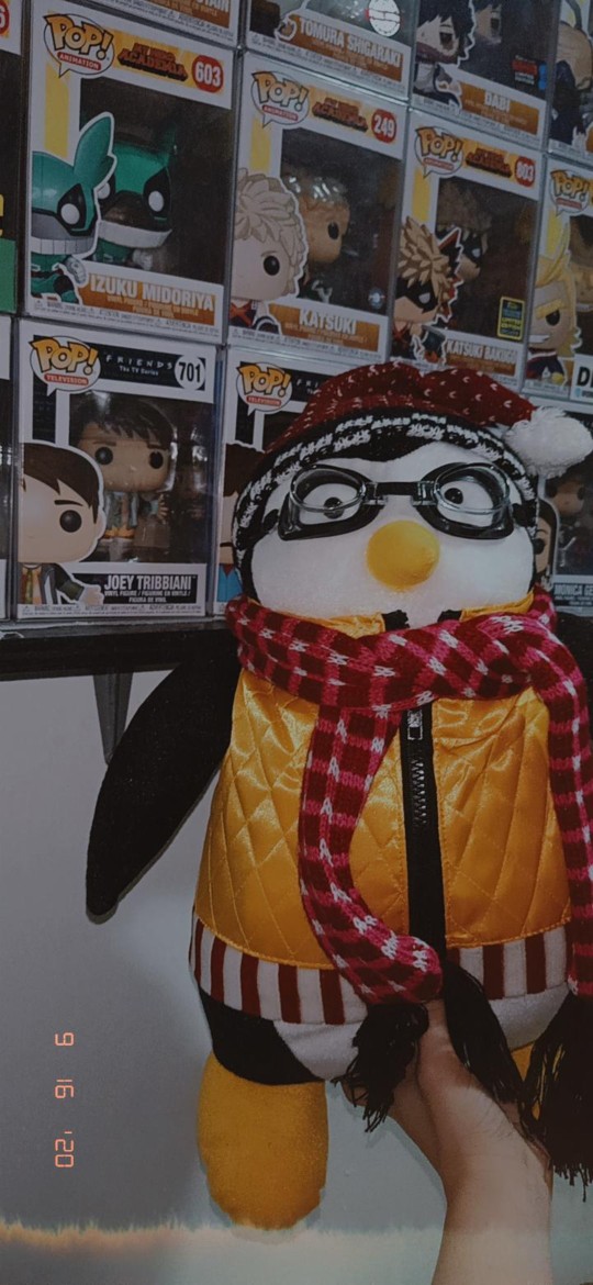 27/47cm Cute TV Series Joey's Friends HUGSY Plush PENGUIN Rachel