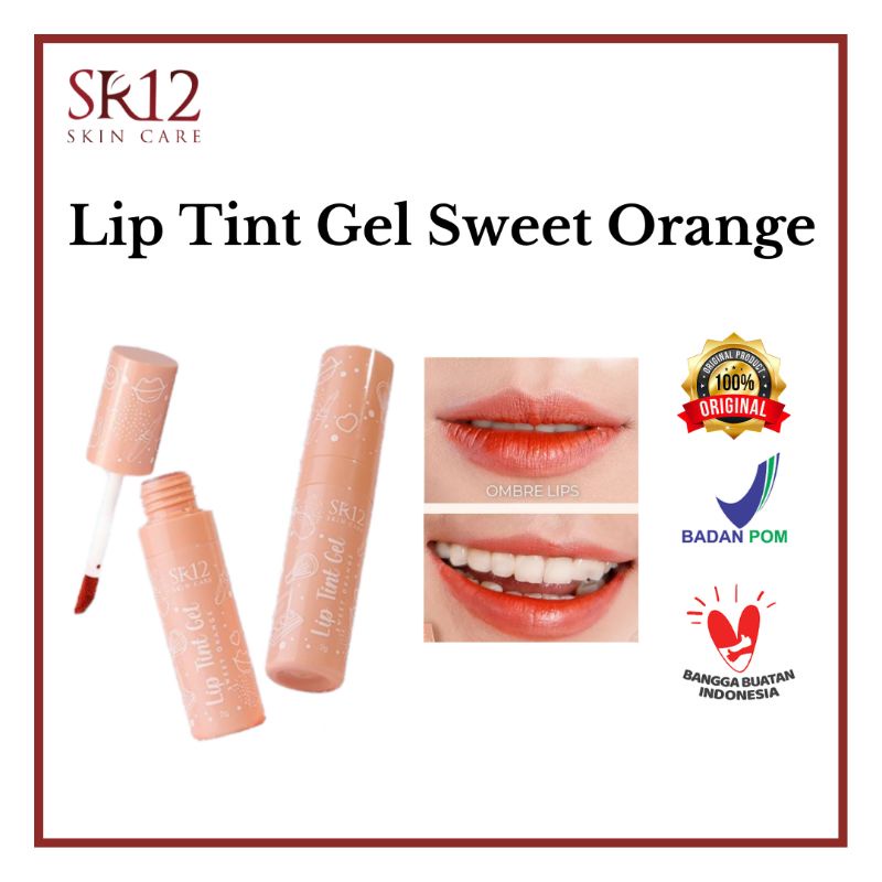 Lip TINT GEL SR12 / LIP TINT SWEET ORANGE / LIP TINT VIRAL PEACH ORANGE