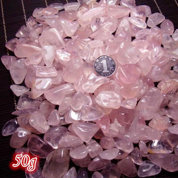 50g Rose Quartz Crystal Rocks Cluster Healing Specimen Shopee