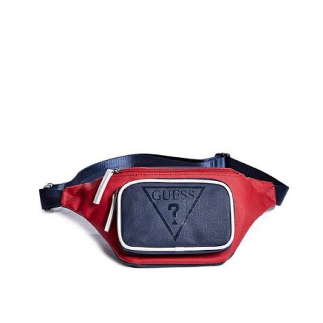 guess fanny pack red