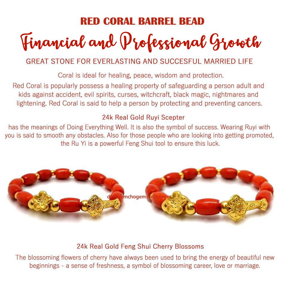 coral bracelet