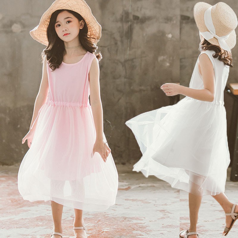 girls white sundress