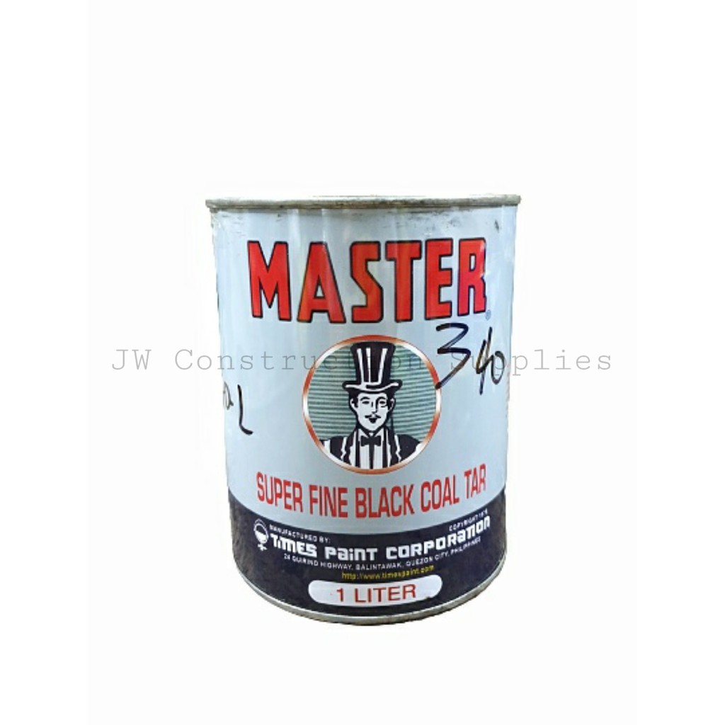 MASTER Super Fine Black Coal Tar 1 Liter Shopee Philippines