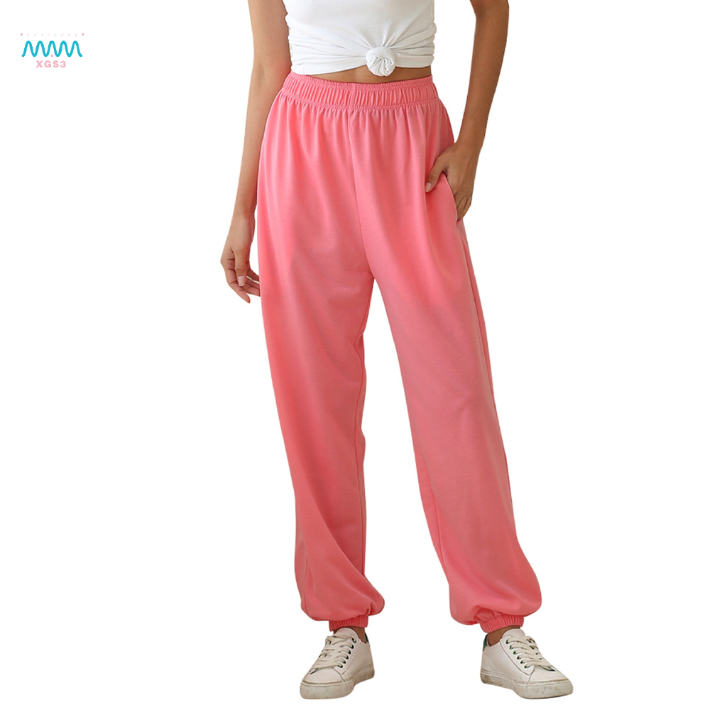 pink high waisted pants