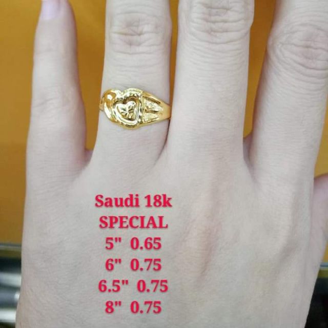 18K Saudi Gold Ladies Ring | Shopee Philippines