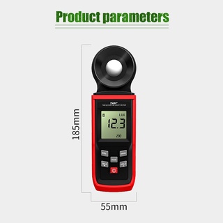 Digital Light Meter Photography Luxmeter Detachable Probe Illuminometer ...