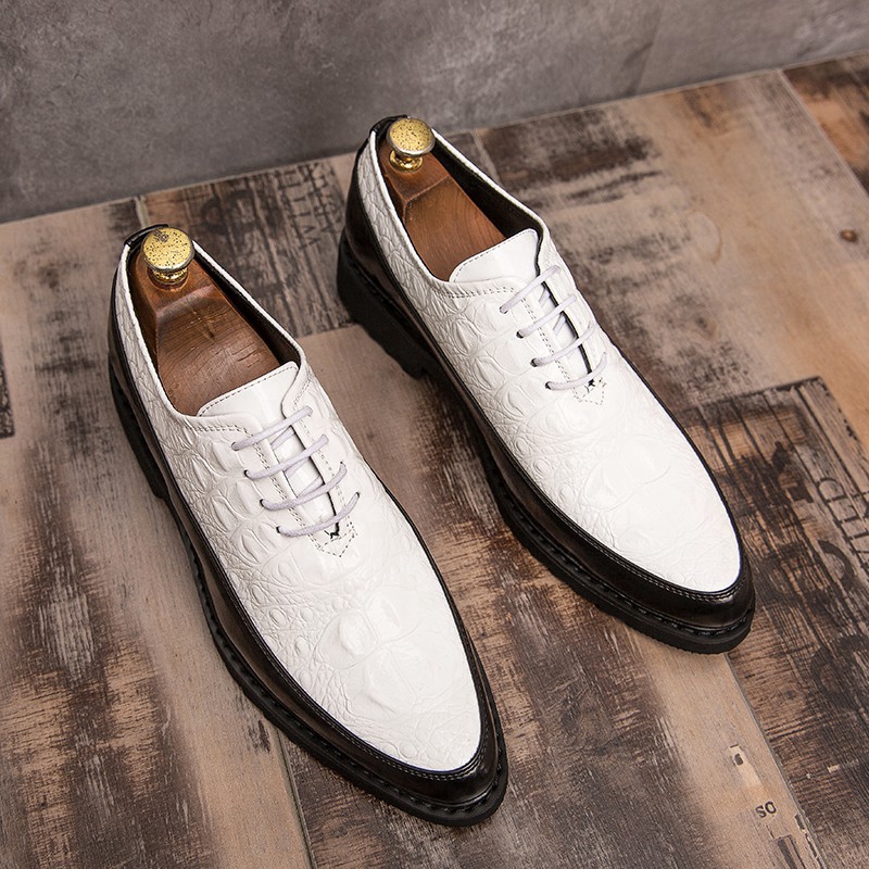 white leather formal shoes for mens