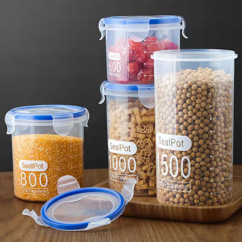 HighQuality Kitchen Sealed Dry Food Storage Jar Grains Flour Cereals ...