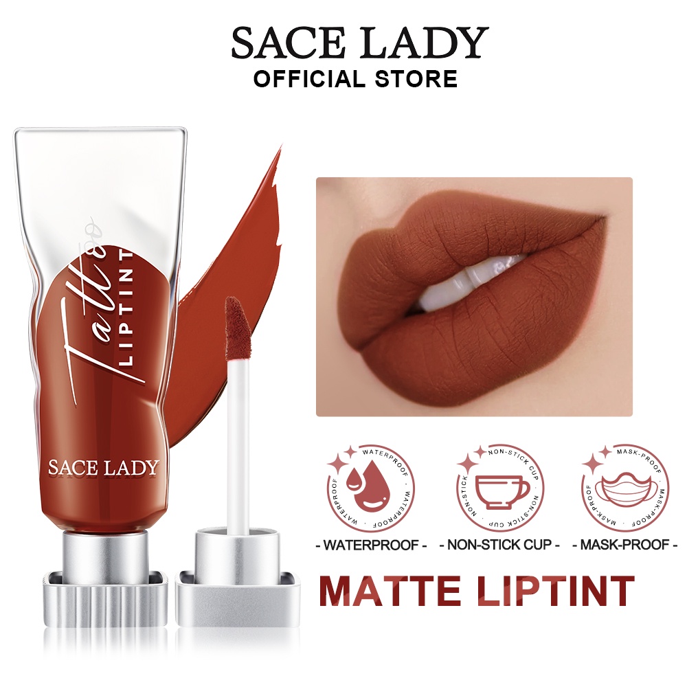 Sace Lady Matte Lip Tint 12 Hours Long Lasting Liquid Lipstick Waterproof Cosmetic Shopee 