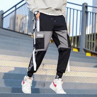 color block cargo pants