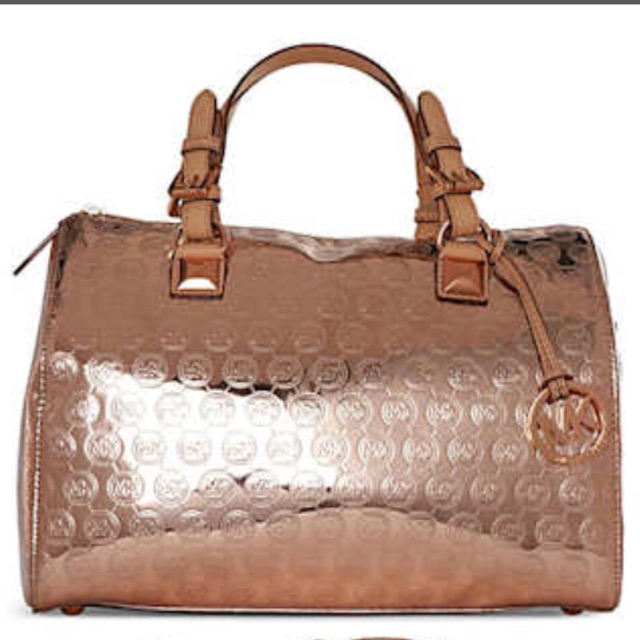 michael kors metallic bag