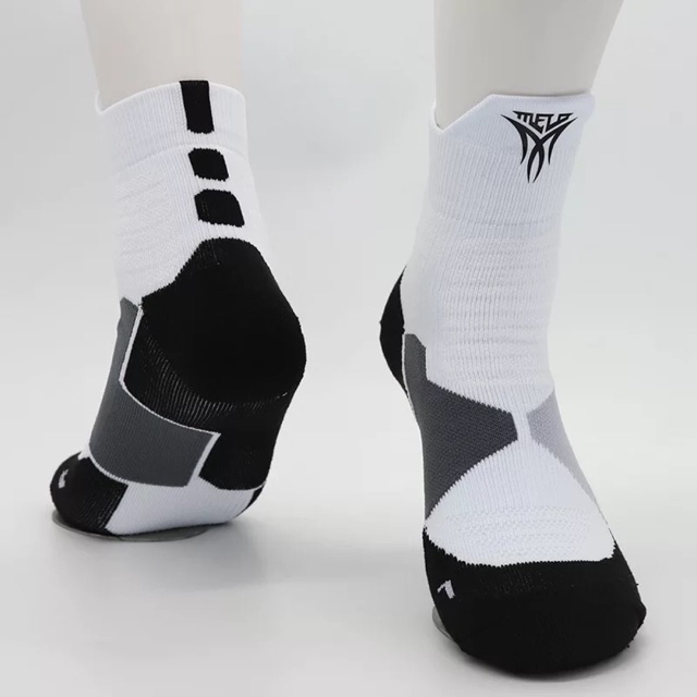 black and white elite socks