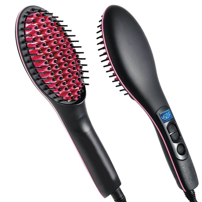 luv hair straightener brush