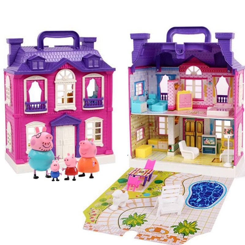 peppa pig house set