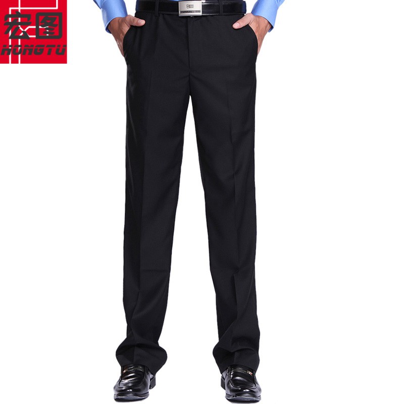 size 6 long black trousers