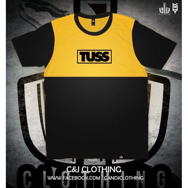 Tuss Cut And Sew Yellow Black Lokal Brand C J Clothing Shopee Philippines