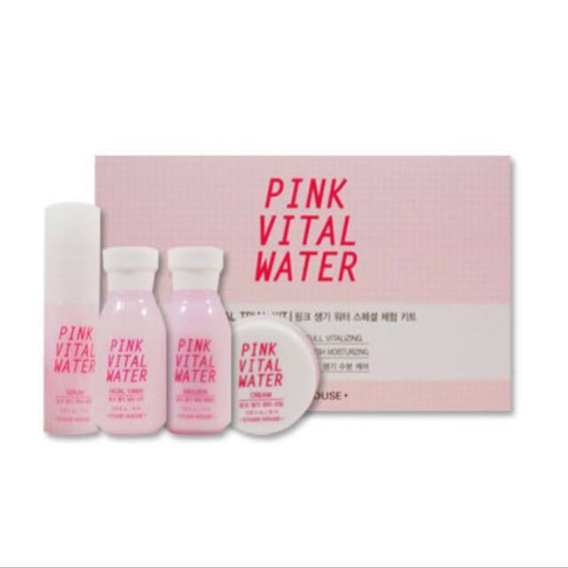 Vital water. Etude House Pink Vital Water Serum сыворотка для лица. Etude House тонер увлажняющий Pink Vital Water. Pink Water корейская крем. Пинк Витали ВОТЕР.