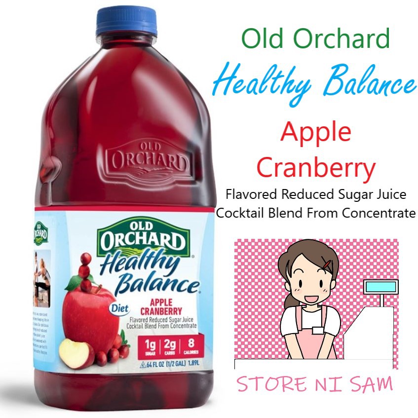 Old Orchard Healthy Balance Apple Cranberry Reduced Sugar Juice