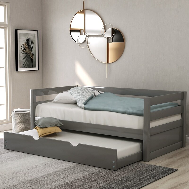 Twin Size Platform Bed Wood Frame, Twin Size Wooden Bed Frame