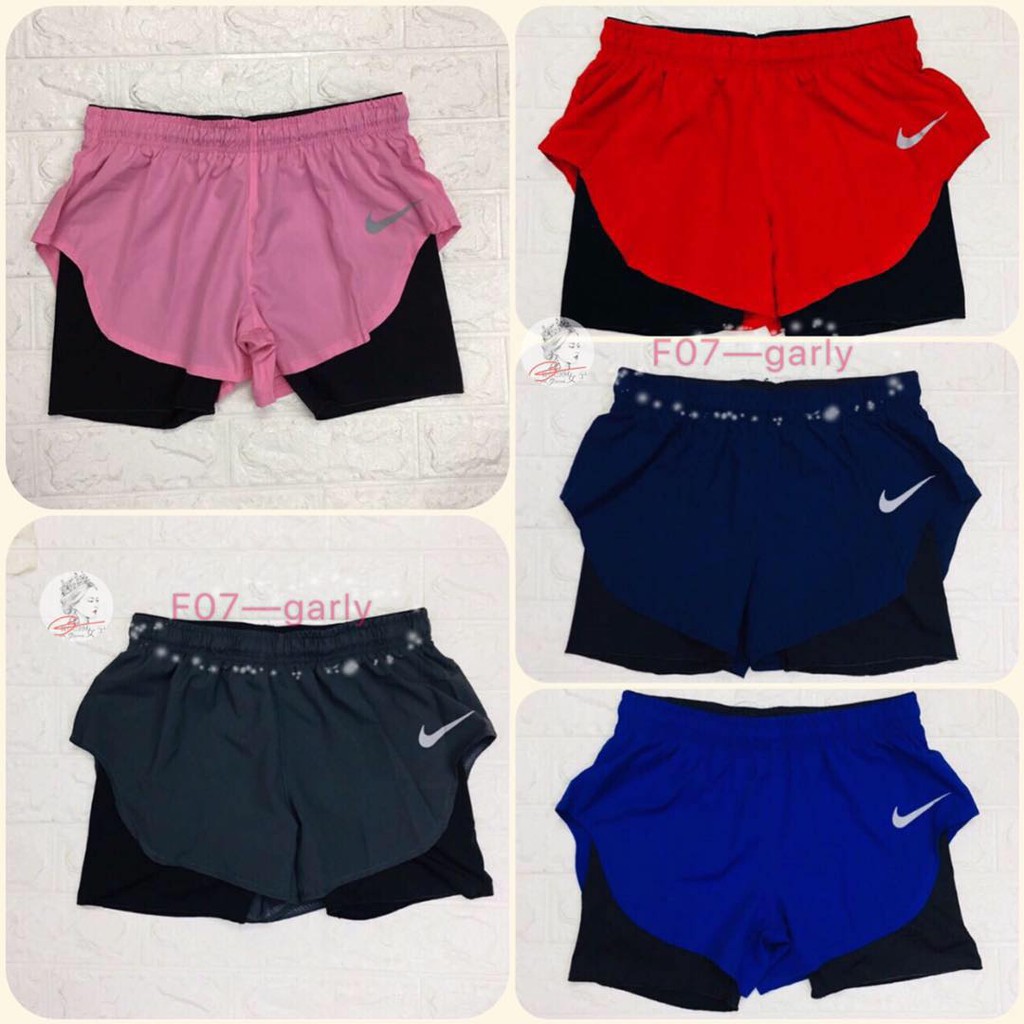 nike shorts with cycling shorts