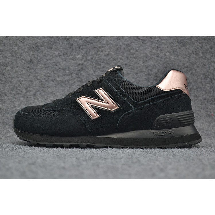 new balance rose gold black