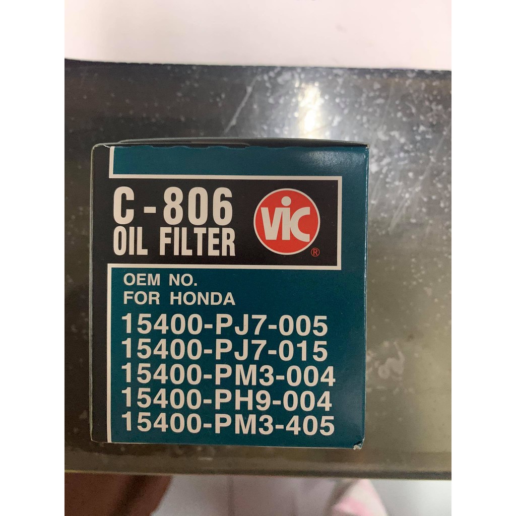 Brand New Genuine Vic Oil Filter C-806 | Shopee Philippines