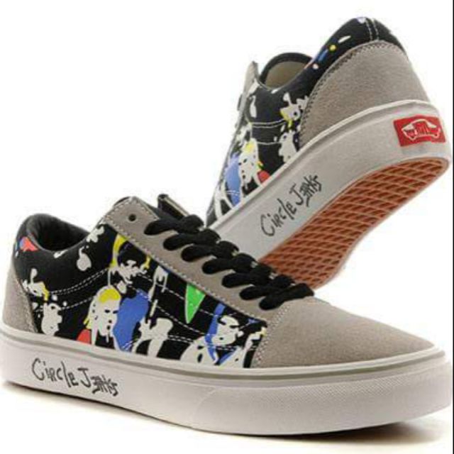Authentic Vansgrey Vans American Hardcore Punk Band Circle Jerks Old Skool Skateboard Sneakers Shopee Philippines