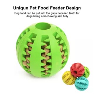 Hello Paws Rubber Ball with Insertable Treats Feature for Pet Dogs Pet Cats Toy Pets Accessories