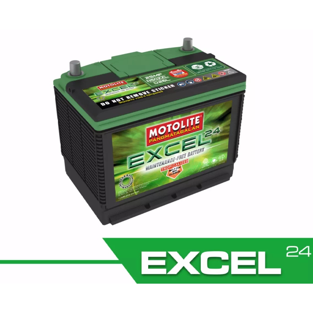 Motolite EXCEL NS40 (24mos Warranty) Maintenance Free Car/Automotive