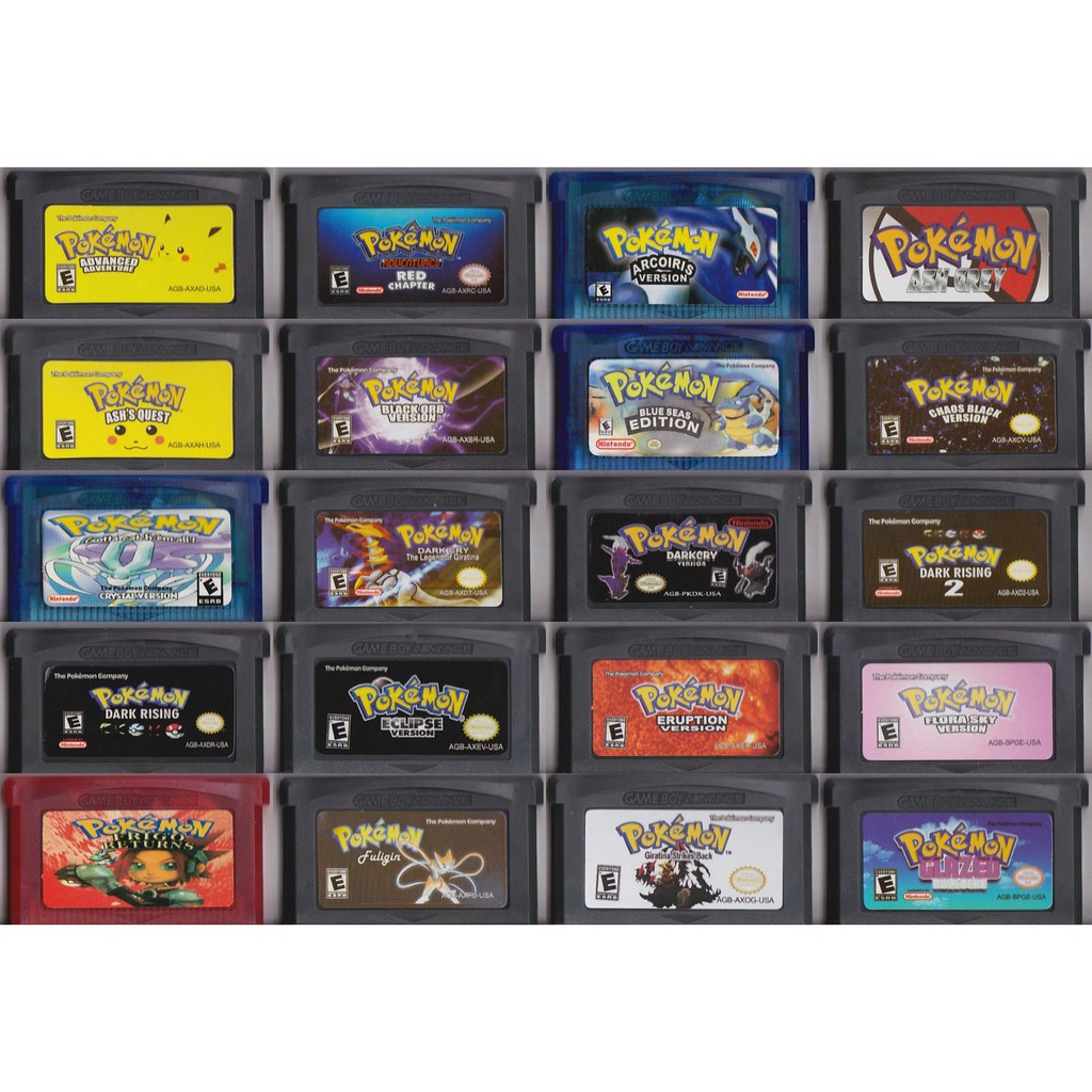 Pokemon Games Gba Game Boy Advance Advanced Adventure Dark Cry Glazed Shopee Philippines