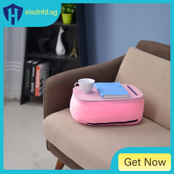 Laptop Table Pillow Lap Desk Bookshelf Tray Tablet Stand Handy Learning