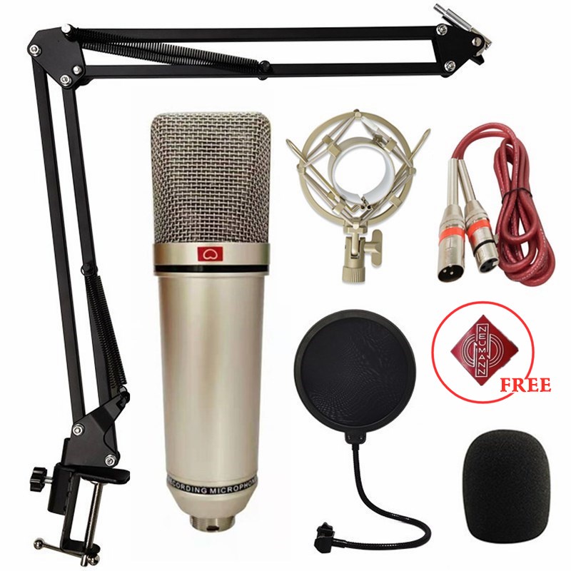 U87 Microphone Condenser Professional Microphone Kit with Neumann Logo