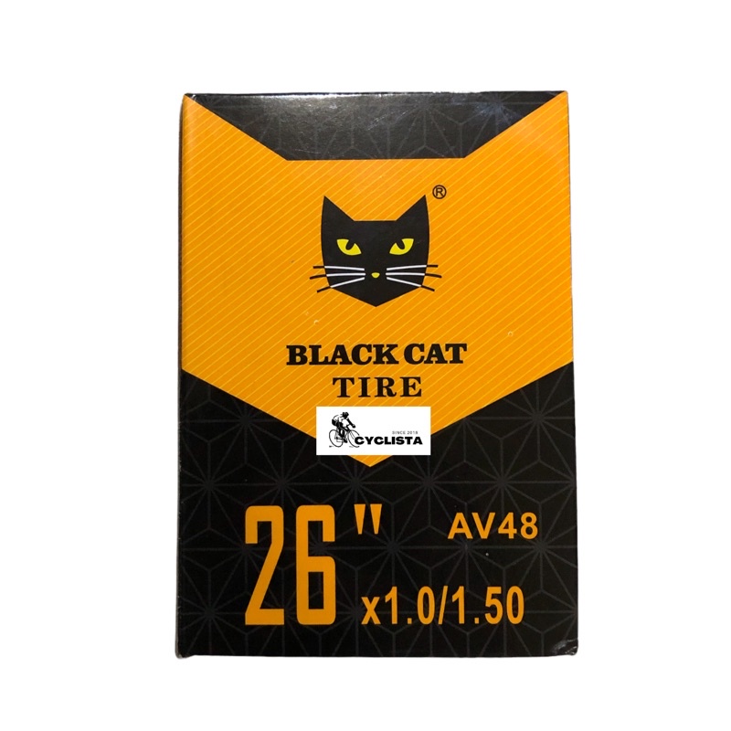 BLACK CAT 26x1.0/1.50 48mm Schrader Valve Inner Tube (sold per piece ...