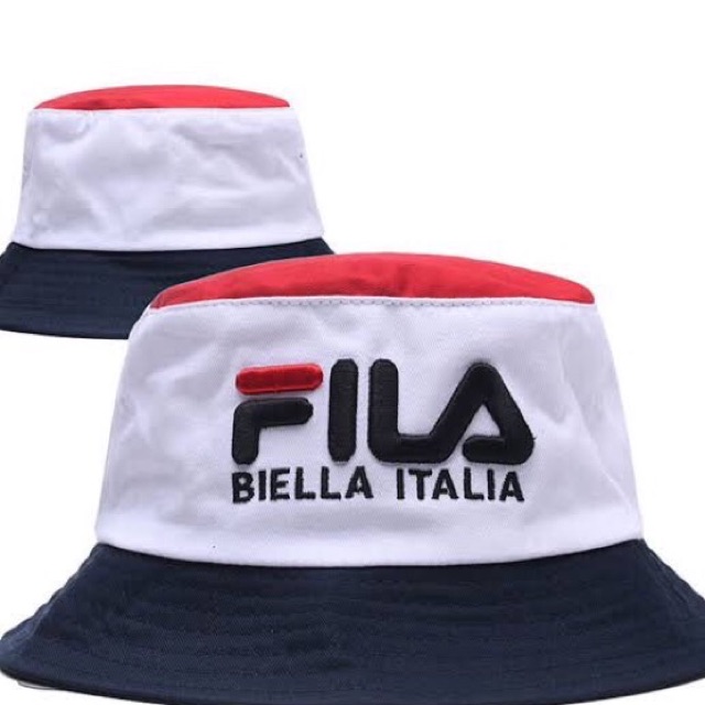 yellow fila bucket hat