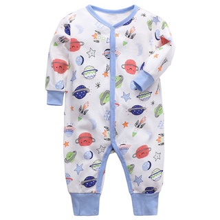 Newborn Infant Baby Boys Girls Romper Pajamas Cotton Long Sleeve Jumpsuit Autumn Toddler Clothes #5