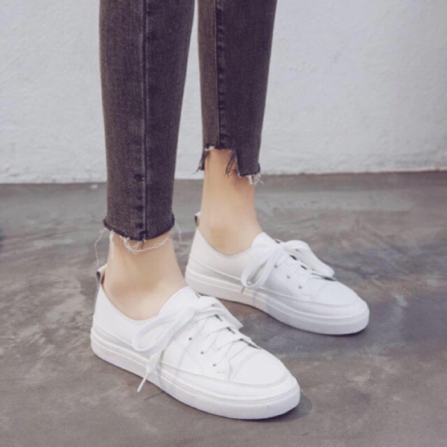 Lz Style #F173 Korean Plain White Rubber Shoes for Women | Shopee ...