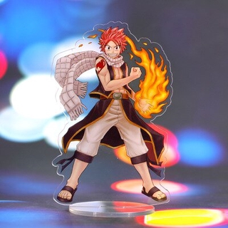 13cm Japan Hot Anime Fairy Tail Natsu Lucy Erza Acrylic Stand Figure Mdoel Toys Cake Decoration Shopee Philippines