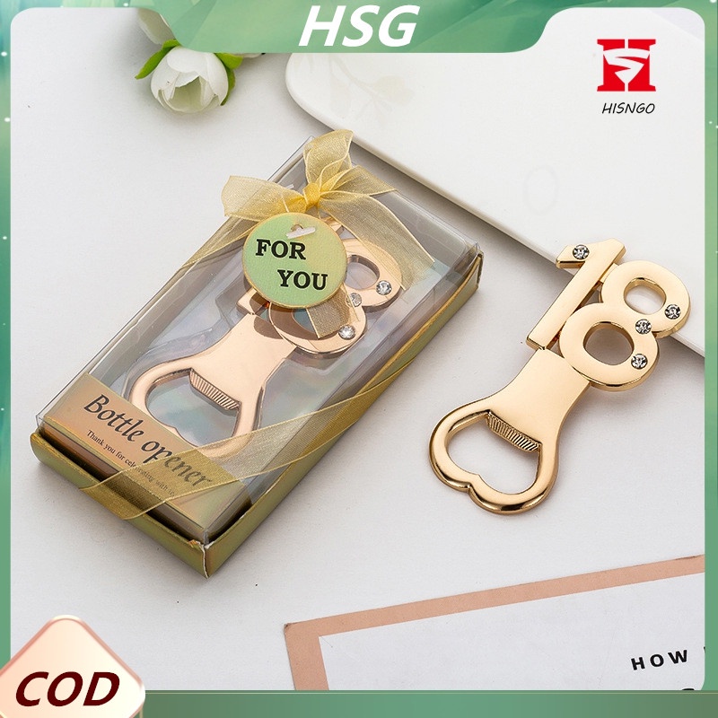 【fast Delivery】 18th Birthday Anniversary Bottle Opener Souvenir For 