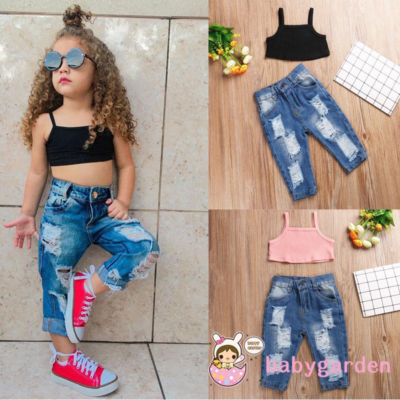 baby girl ripped jeans