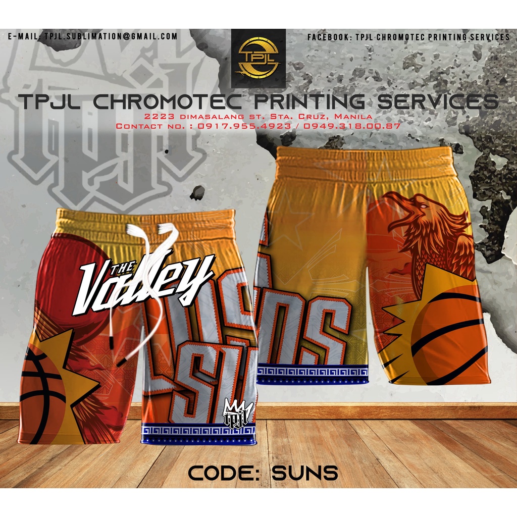 Full Sublimation Phoenix Suns 2022 Shorts (Above the knee / Regular