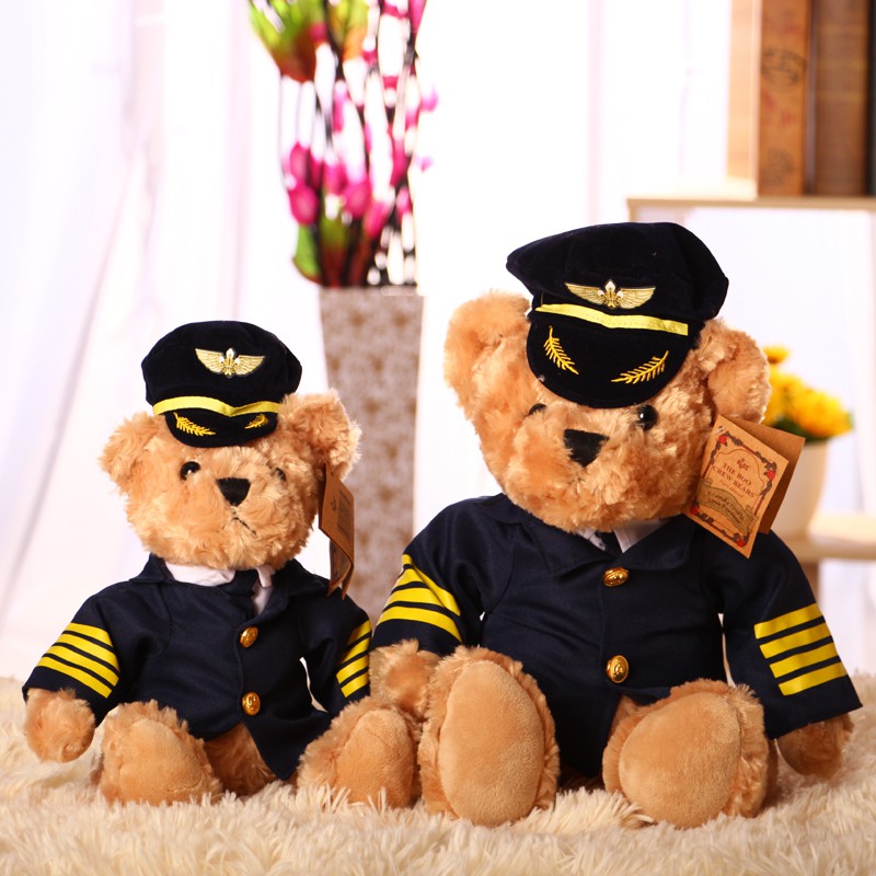 airline pilot teddy bear