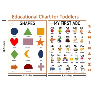 A4 LAMINATED EDUCATIONAL Wall Chart for Kids ALPHABET ABC CHART EDUCATIONAL CHART #3