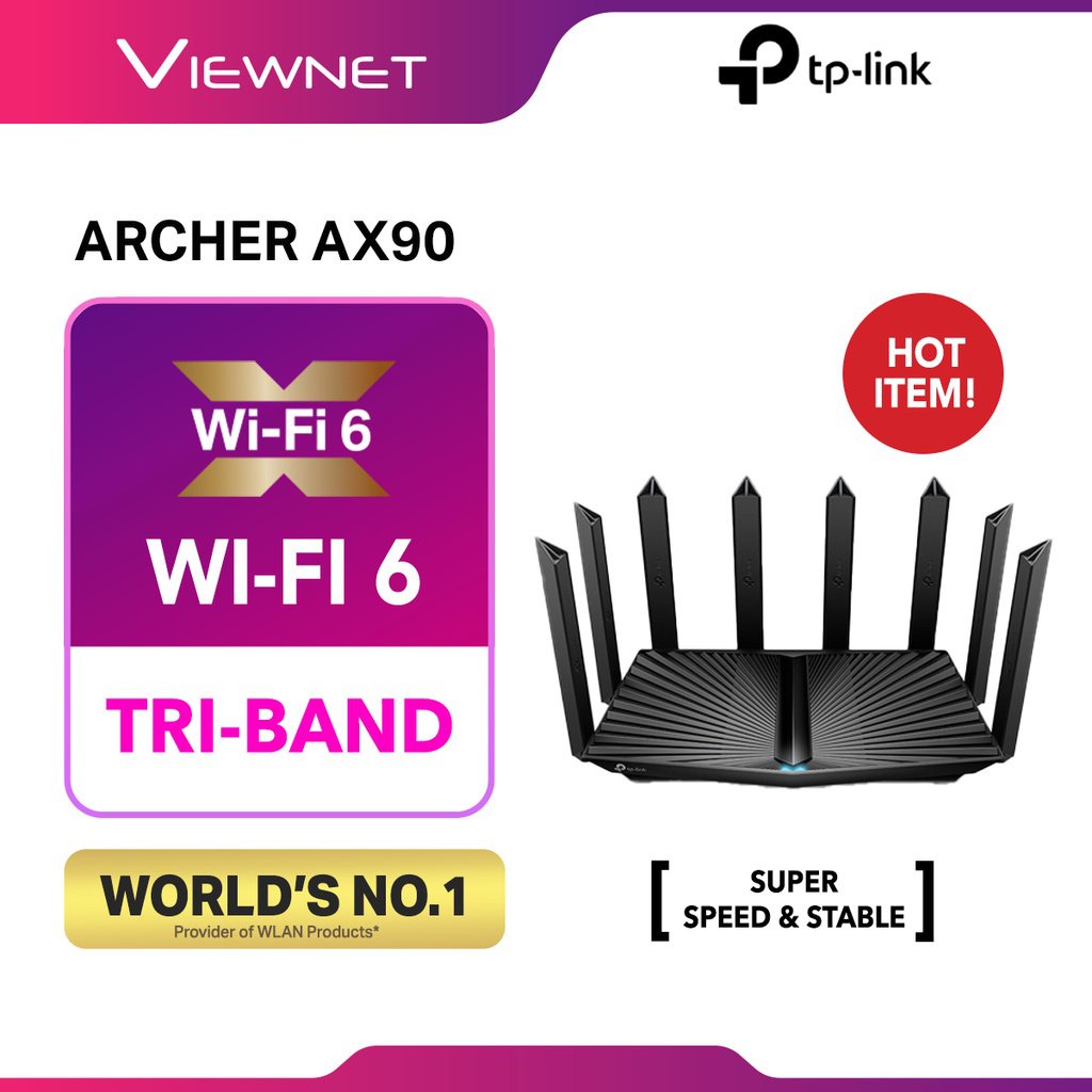 TPLink Archer AX73 AX5400 DualBand Mesh Gigabit WiFi 6 Router For