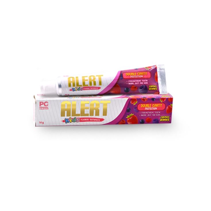 Alert Kids Strawberry with Vitamin C Fluoride Toothpaste 50g Shopee
