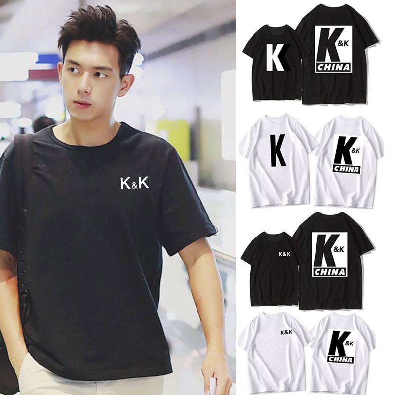 Xiaozhang ღkorean Go Go Squid Kk Letter Print T Shirts Summer Simple Short Sleeve T Shirts Shopee Philippines