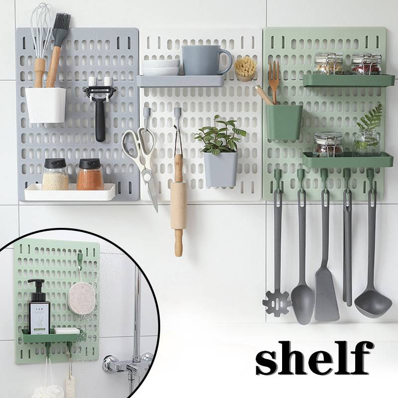 Selfadhesive Wall Mounted Shelf Holder Organizer Wall Decoration