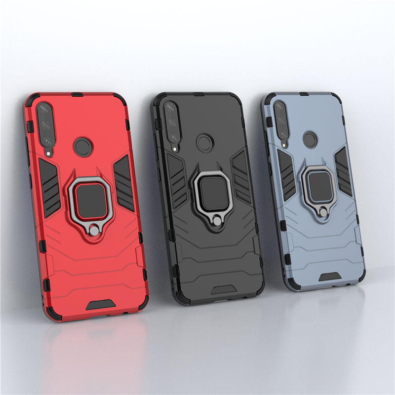 For Huawei Y6p Case Huawei Y6p Case Magnet Ring Holder Armor Phone