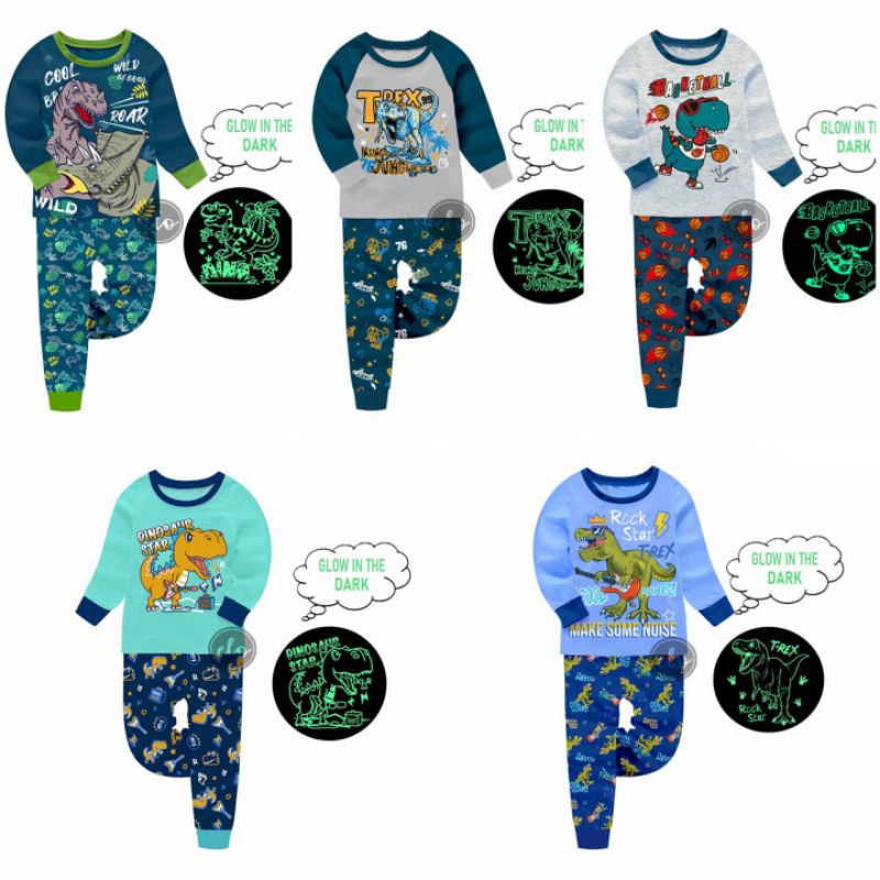 NYPD Kids Pajama Set Boys 2 Piece Sleepwear Blue 