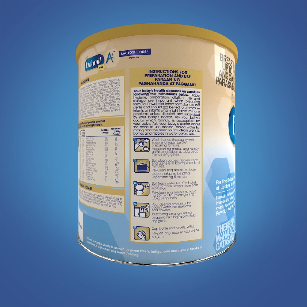 Enfamil A One Lactose Free For 0 6 Months 900g Shopee Philippines